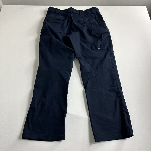 5.11 Tactical Mens Cargo Pants Ripstop Cotton Blend Blue Size 32x30 Workwear - Picture 2 of 9
